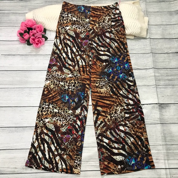 Kelly & Diane Animal Multiprint Pants BrandNew Sz8 - Picture 8 of 8